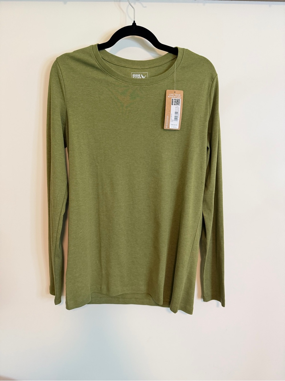 Eddie Bauer Olive Green Long Sleeve Tee